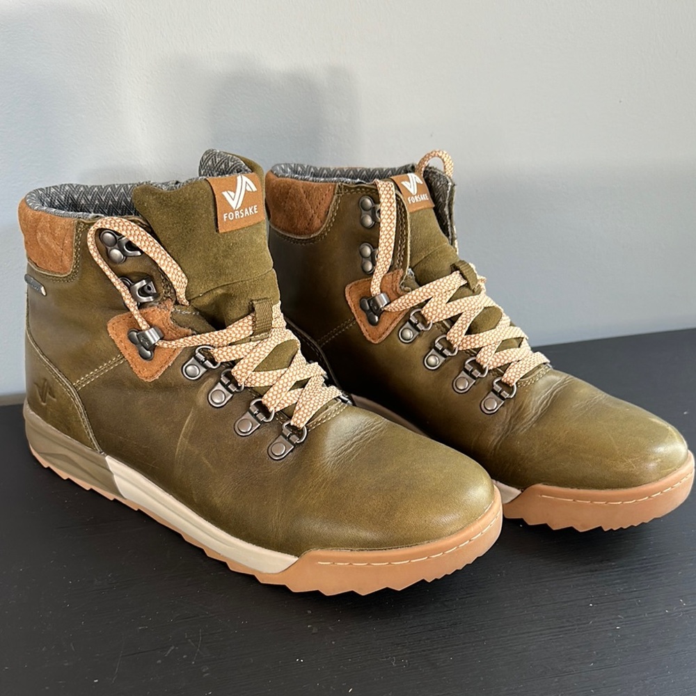 Forsake Olive and Tan Hiking Boots